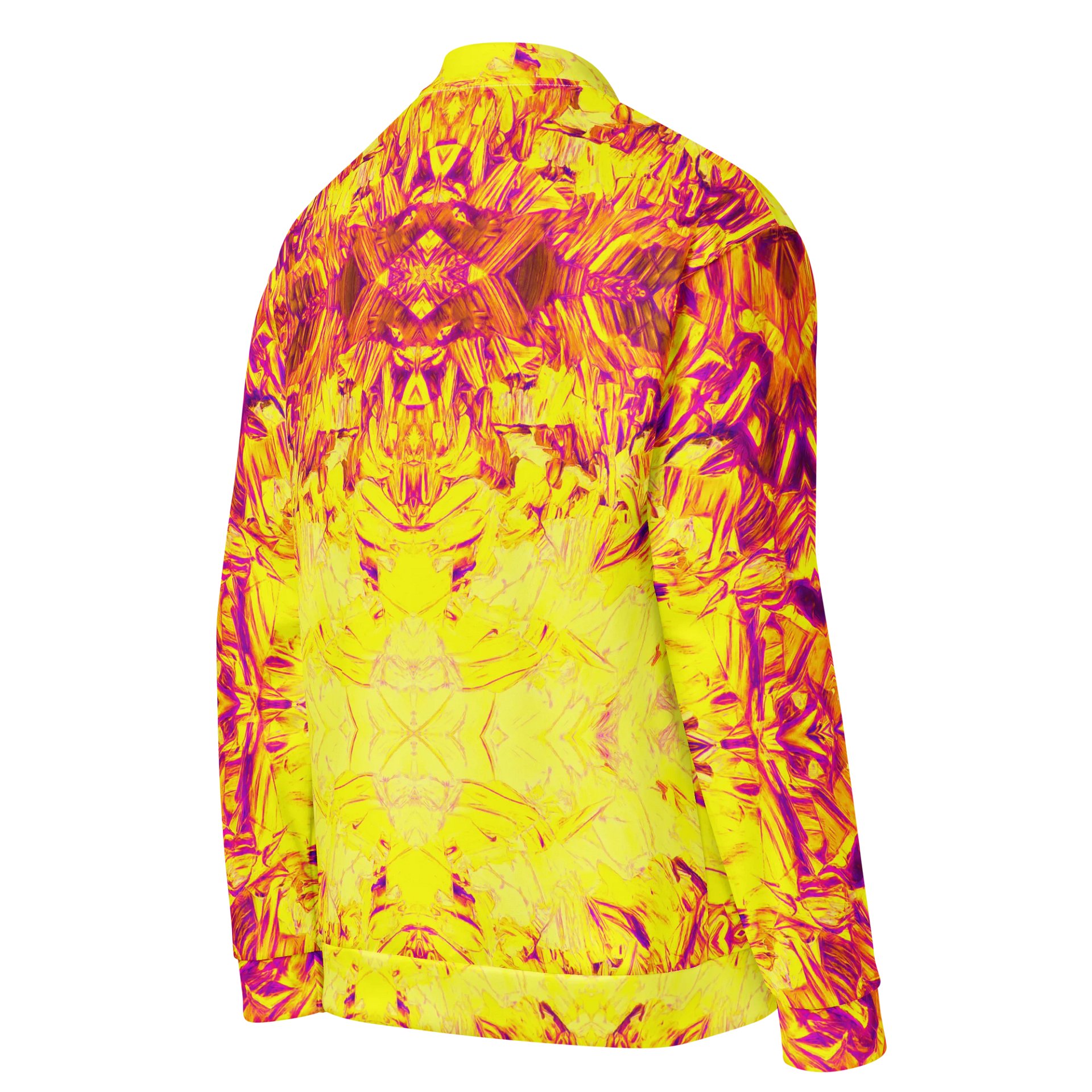 Kaleidoscopic Dream Sequenze | Bomber Jacket - Magenta & Yellow product image (4)