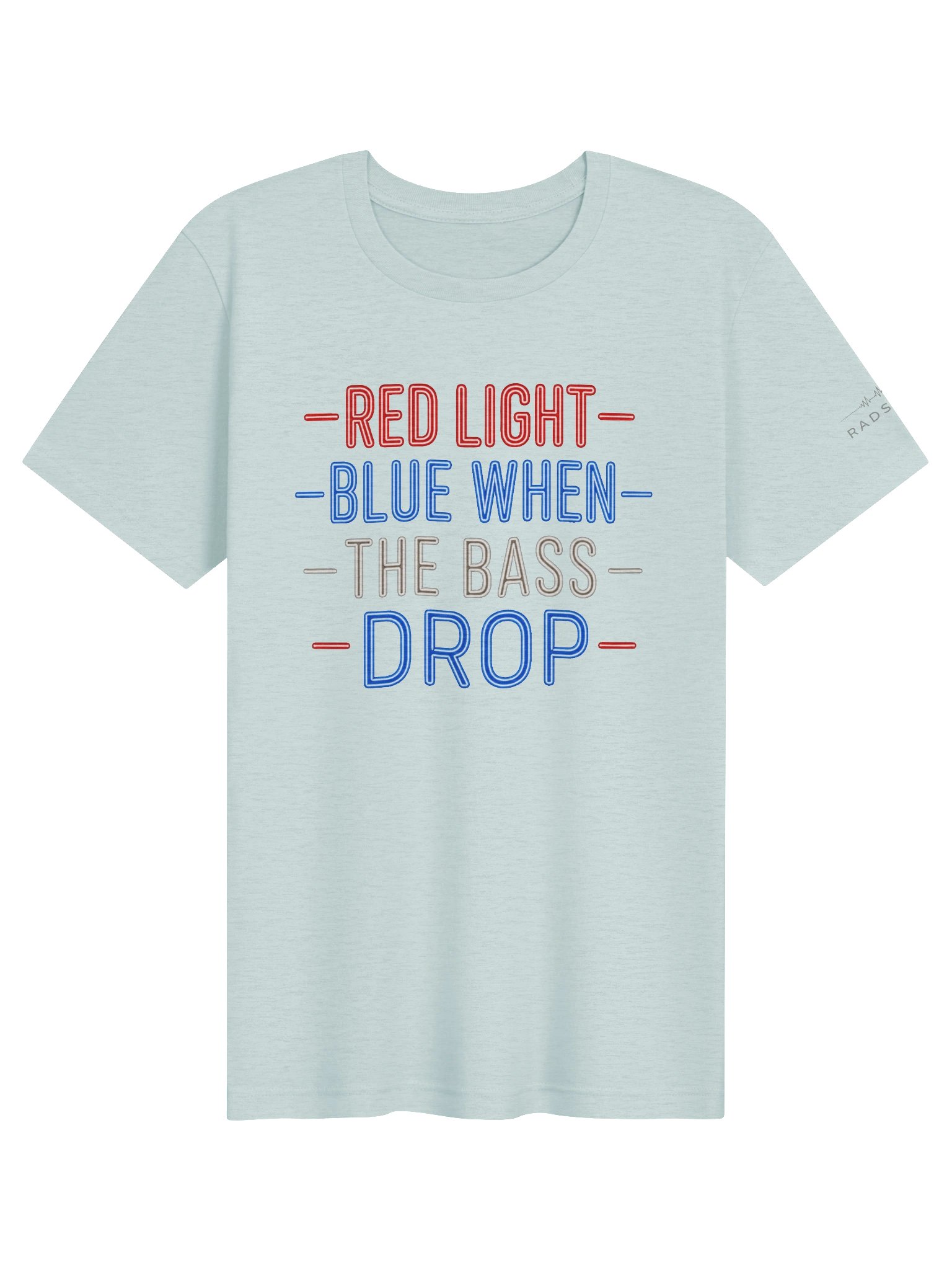 Red, Light Blue Bass Drop Tee product image (31)
