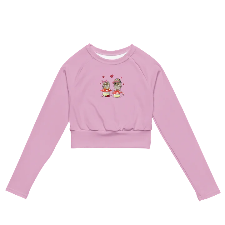 Whispy Love Long Sleeve Crop - Pink product image (2)
