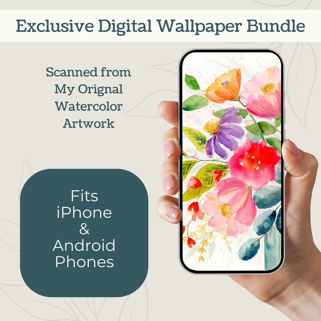 Blooming Big Watercolor Wallpaper Bundle product image (4)