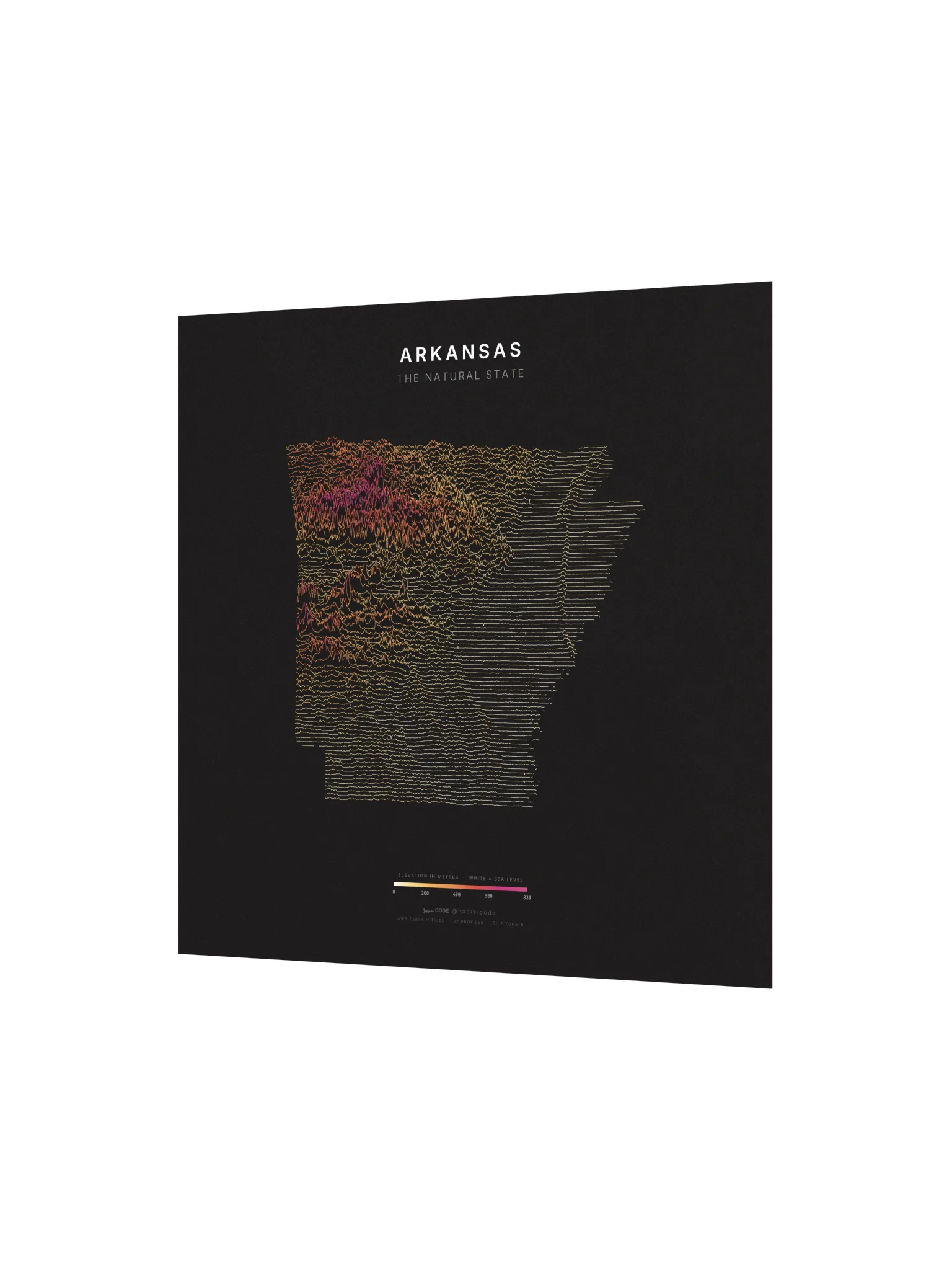 Ridgeline Poster - Arkansas product image (2)