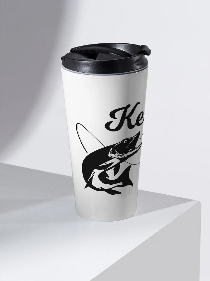 Stealthy Stainless: Fishing Travel Mug product image (2)