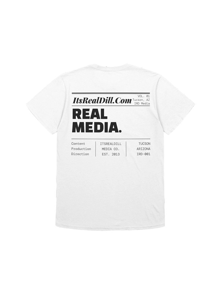 IRD Media Newspaper Masthead White Tee product image (1)