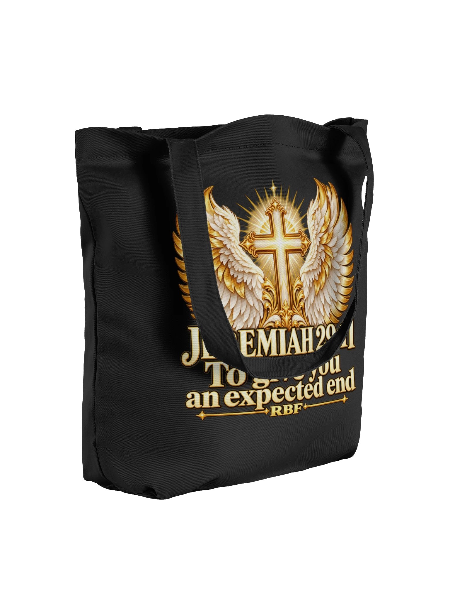 Hope and Purpose Wings Organic Tote — Jeremiah 29:11 product image (4)