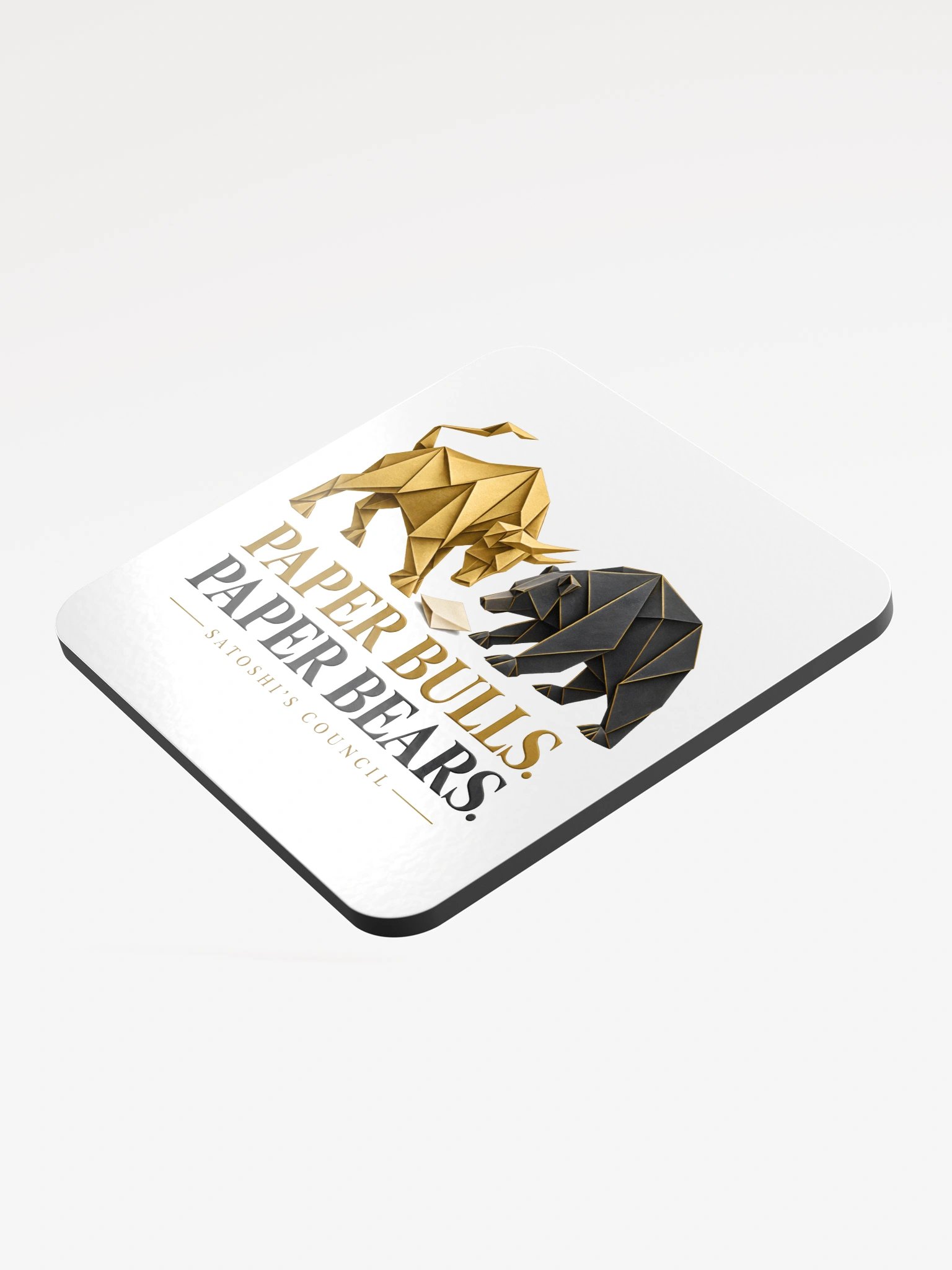 Paper Bulls. Paper Bears. — Desk Coaster product image (3)