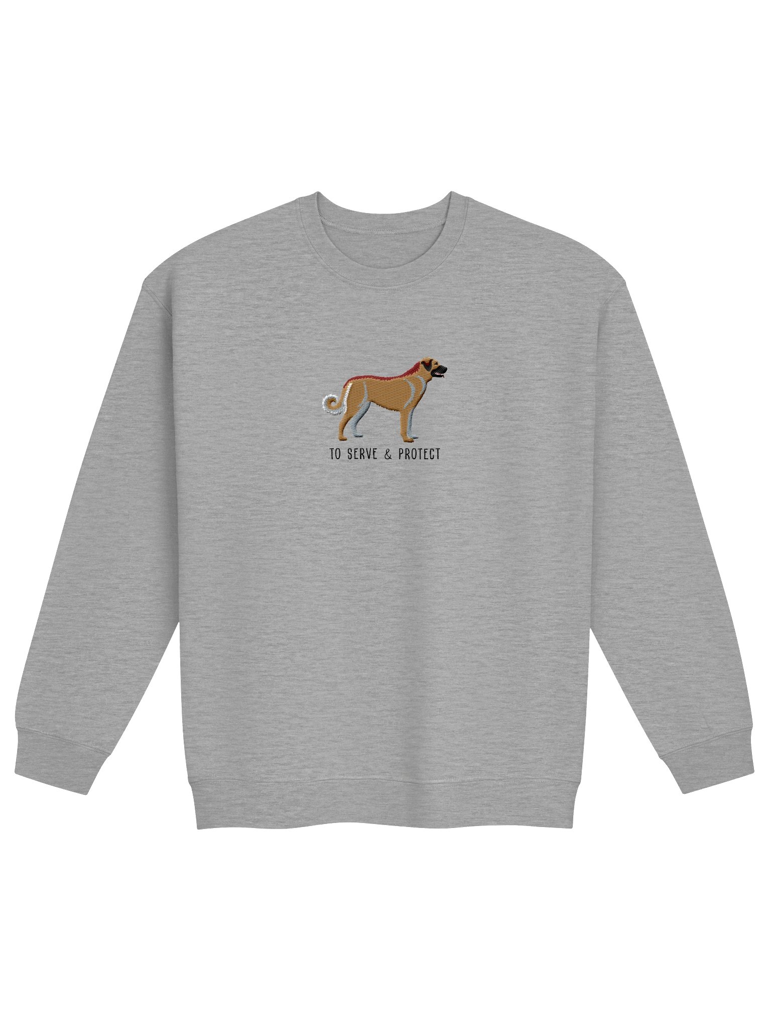 To Serve and Protect Sweatshirt (Embroidered) of an Anatolian Shepherd(Tan) product image (4)