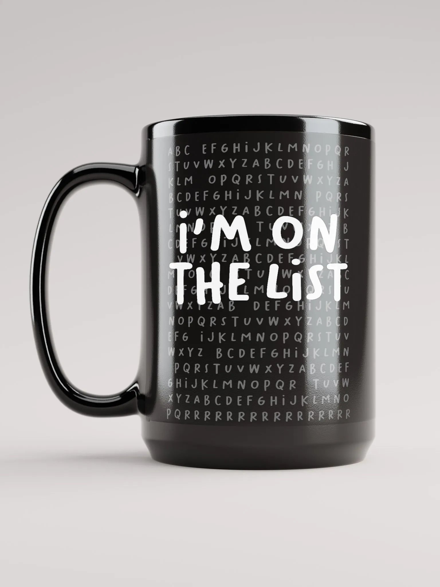 The List Black Mug (15oz) product image (6)