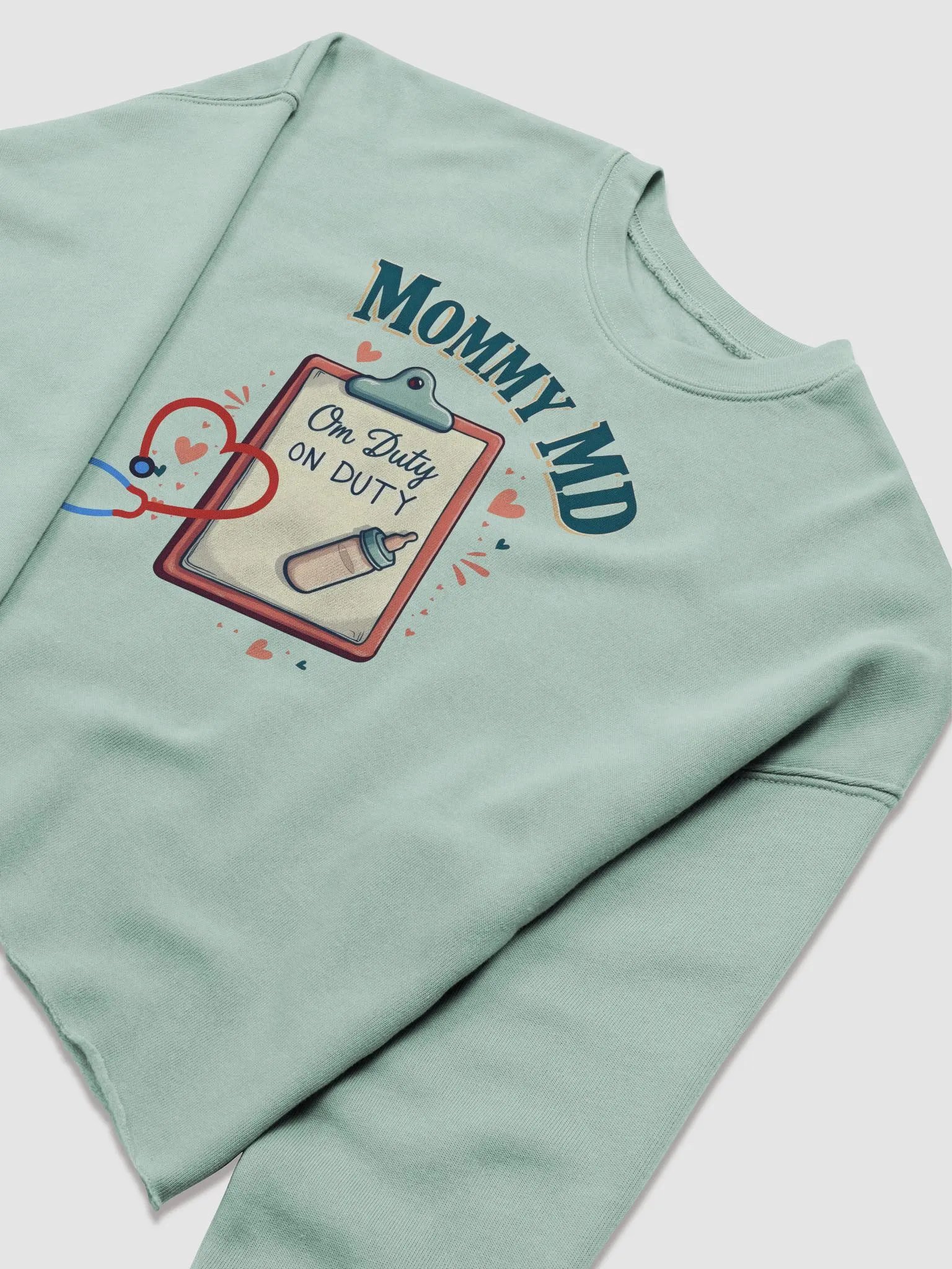 Mommy MD On Duty Crop Sweatshirt product image (29)