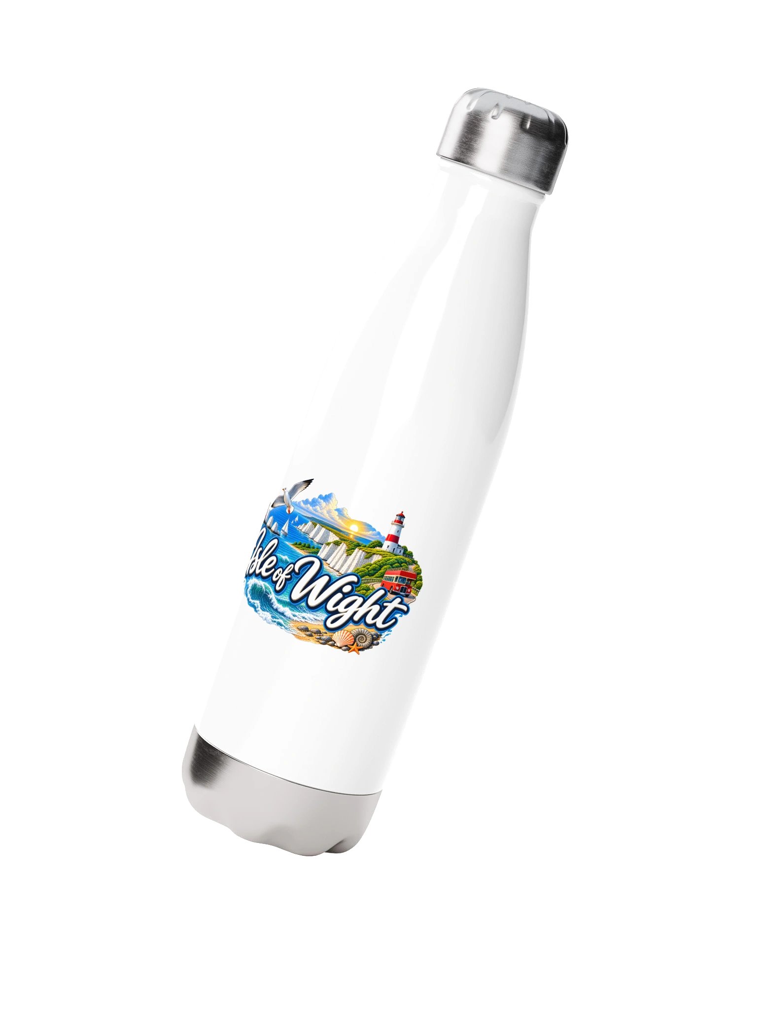 Isle of Wight Scenic Stainless Steel Water Bottle product image (2)