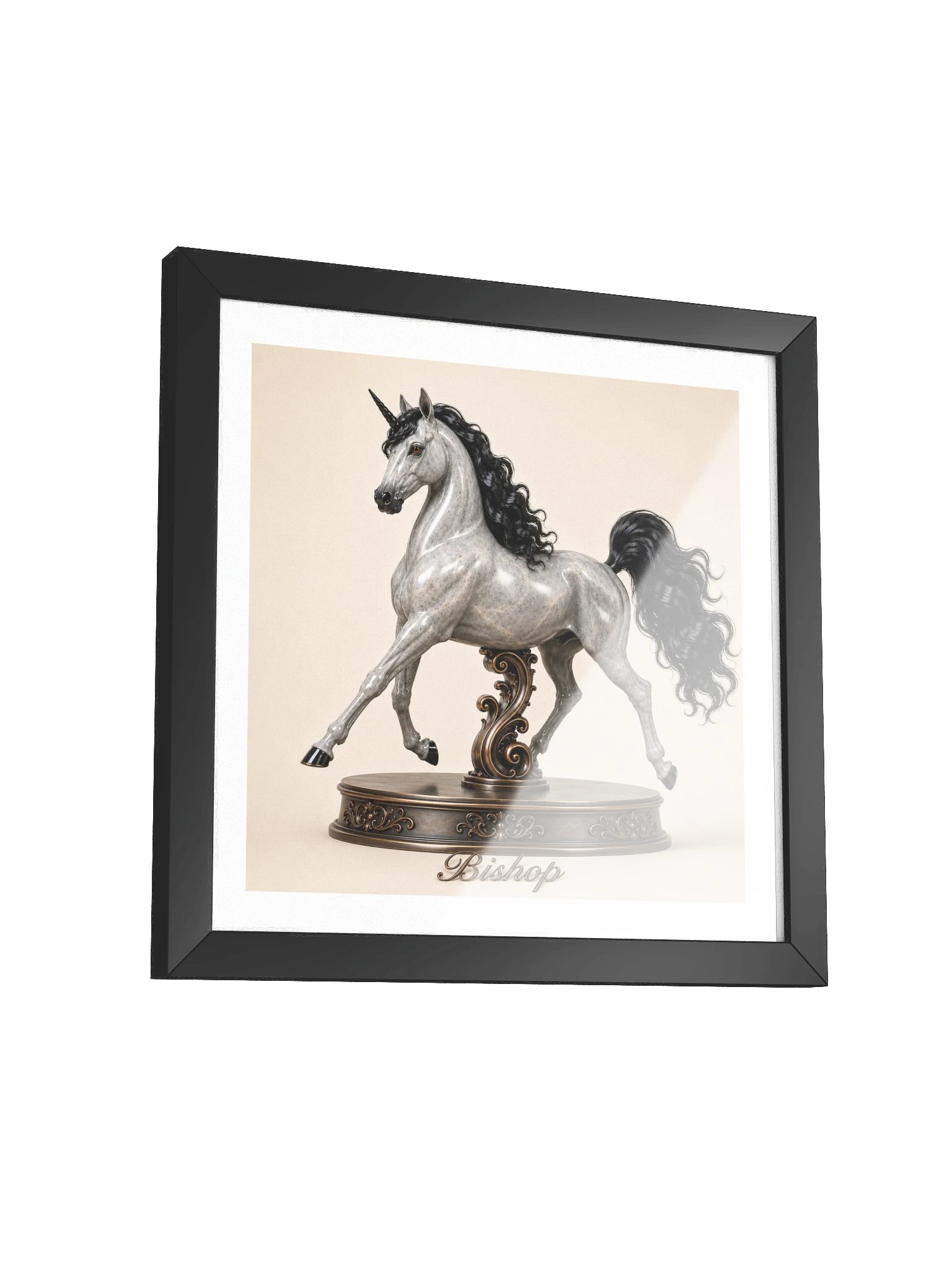 Chess Collection — Bishop Unicorn Framed Poster product image (55)