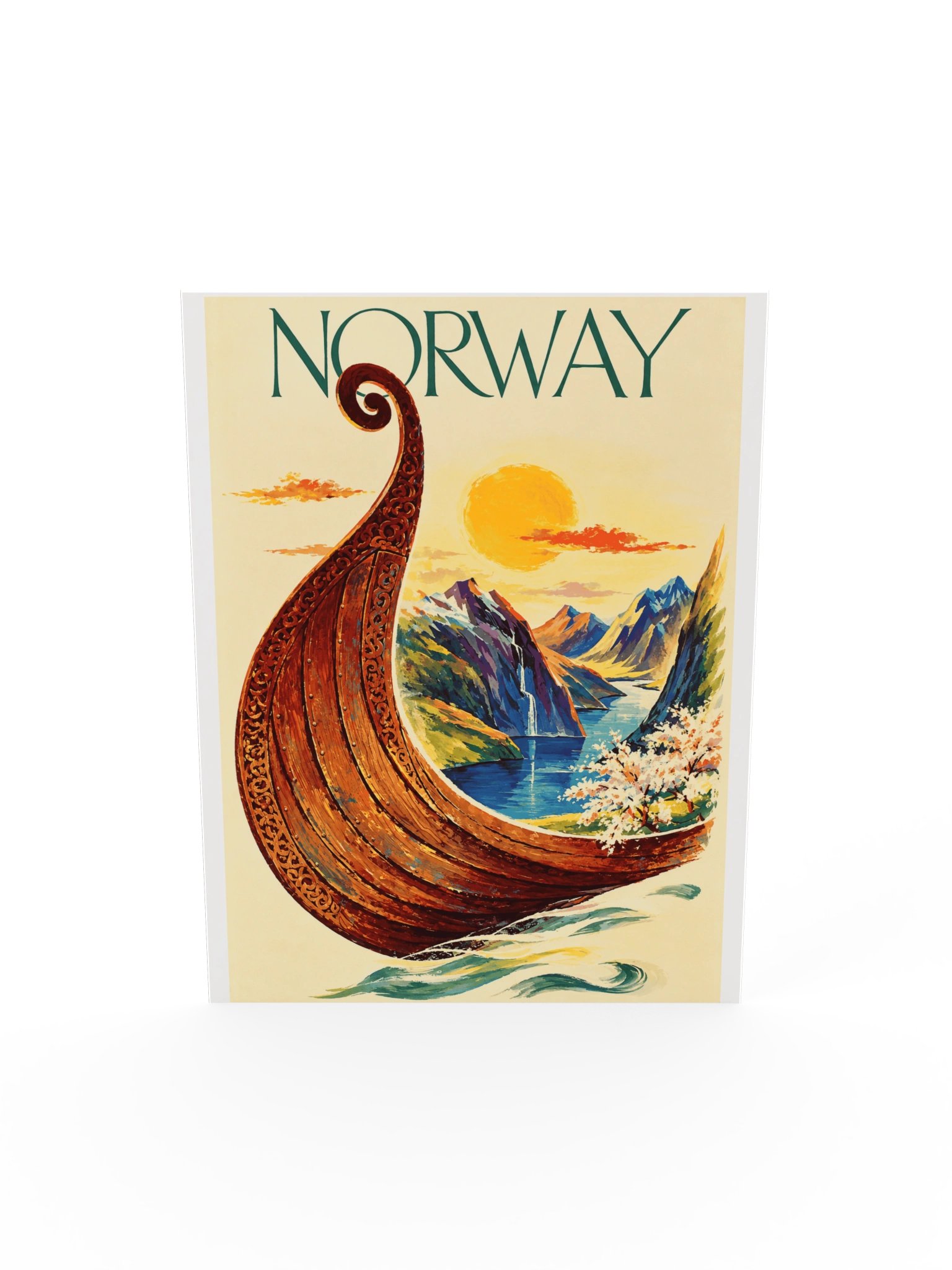 Norway Viking Fjord Travel Vintage Poster product image (26)