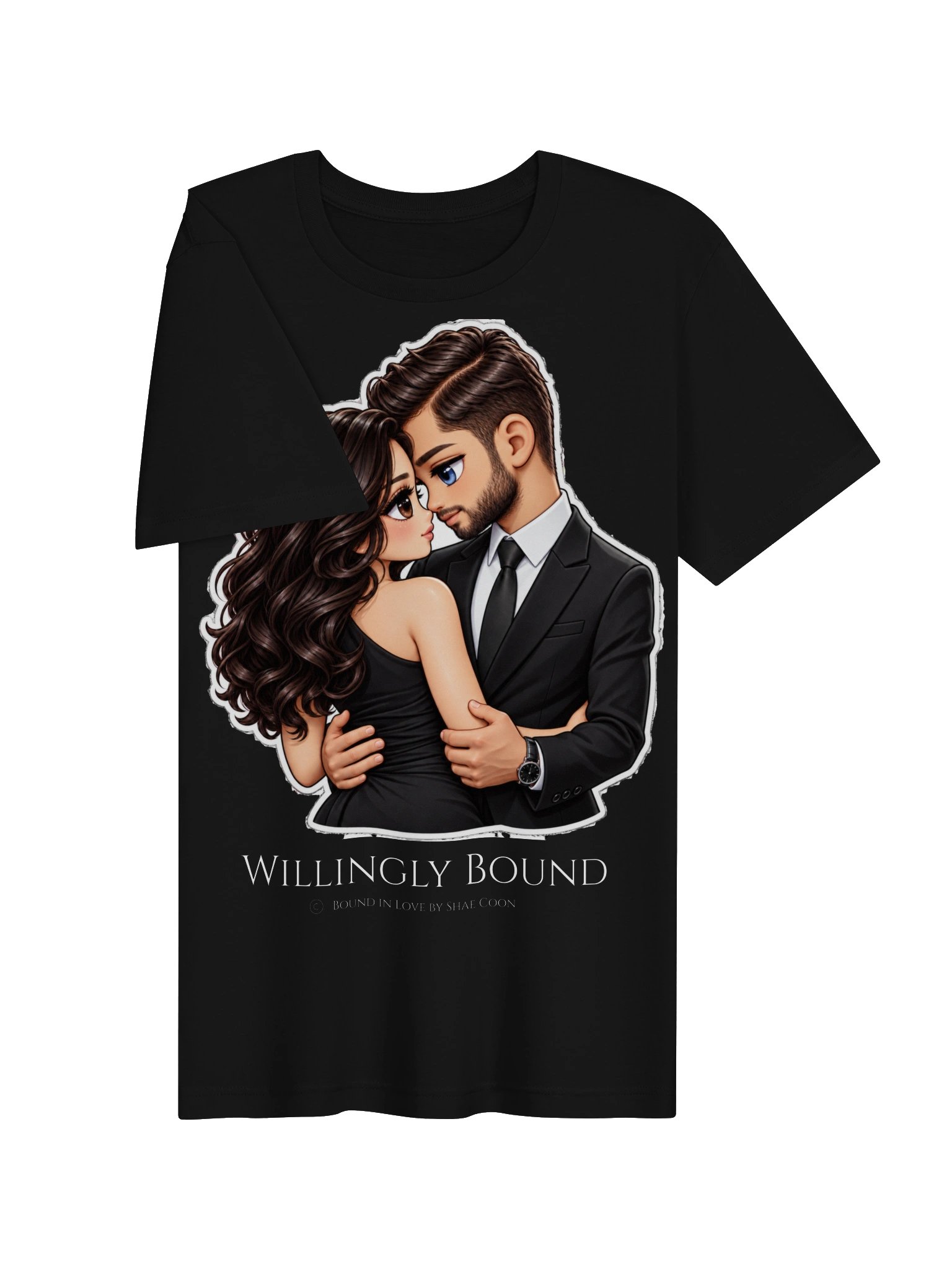 "Willingly Bound" - Chibi Couple Graphic Tee product image (3)