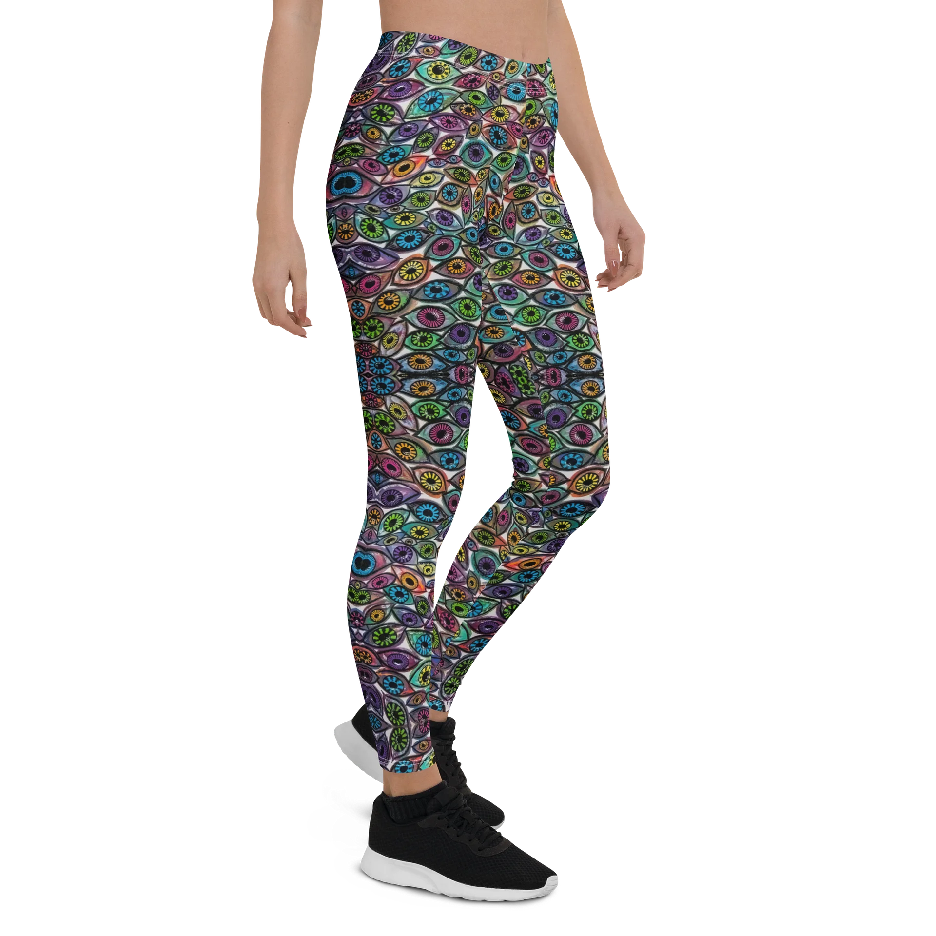 Psychedelic Eyes All Over Print Leggings | Eye See You Too product image (6)