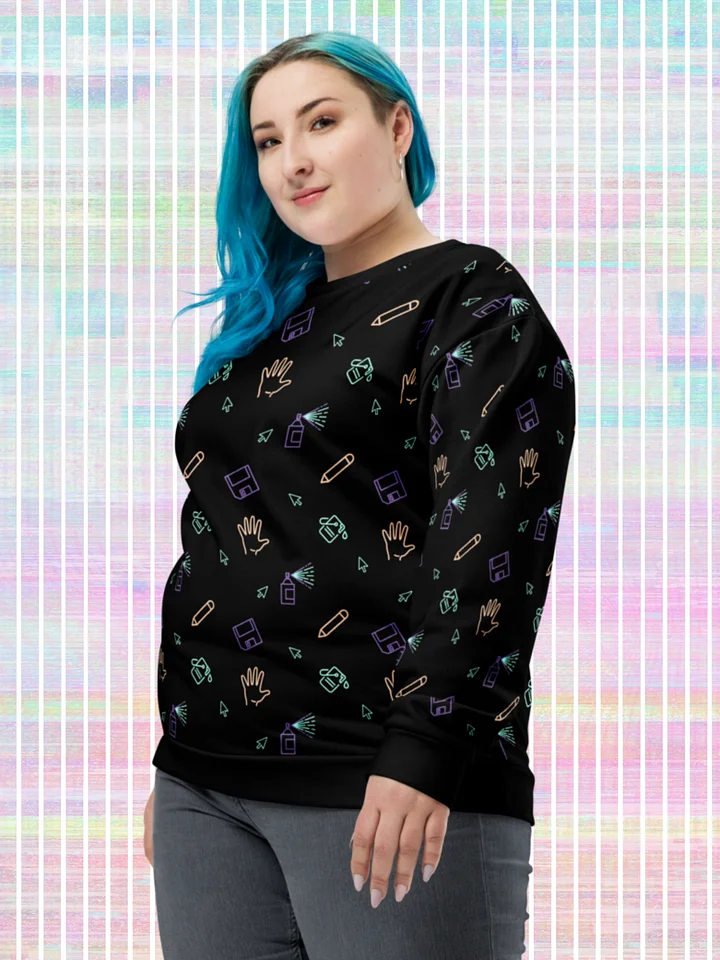 Computer lab pattern sweatshirt product image (1)