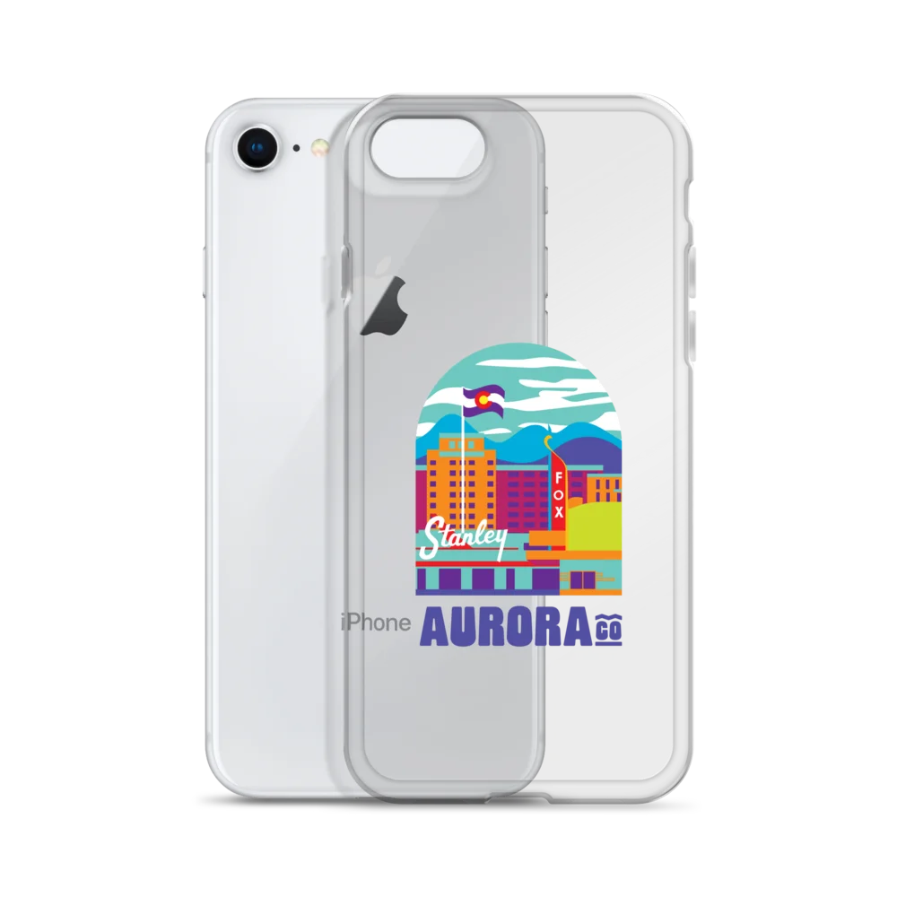Aurora Cityscape iPhone Case (Multicolor) product image (2)