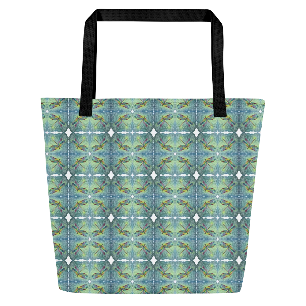 Vibrant Dragonfly - All‑Over Print Tote w/ Pocket product image (3)