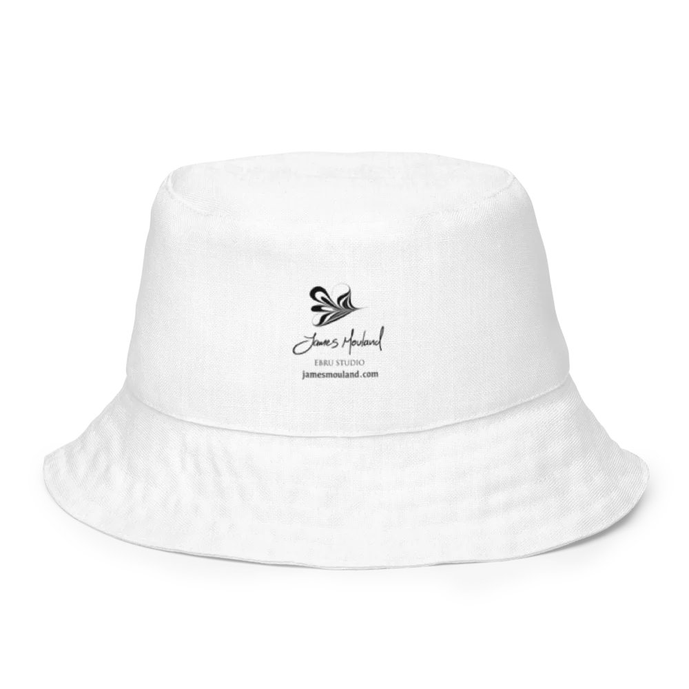 Blue Feathered Marbling Reversible Bucket Hat product image (5)