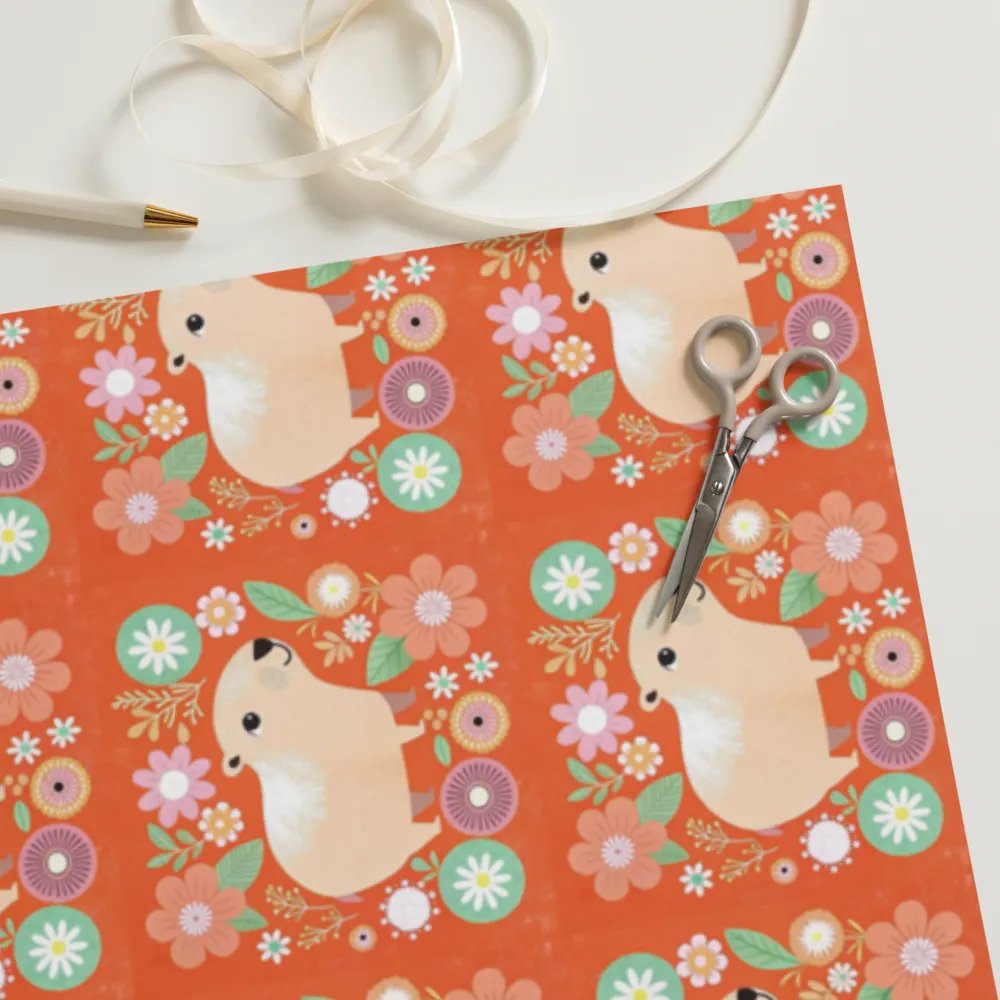 Cute Capybara Wrapping Paper product image (11)