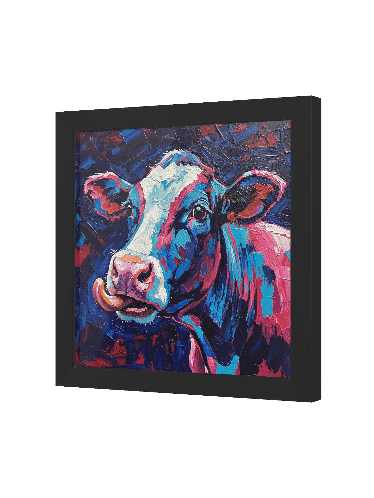 Impressionist Cow Wall Art, Colorful Modern Farmhouse Print product image (5)