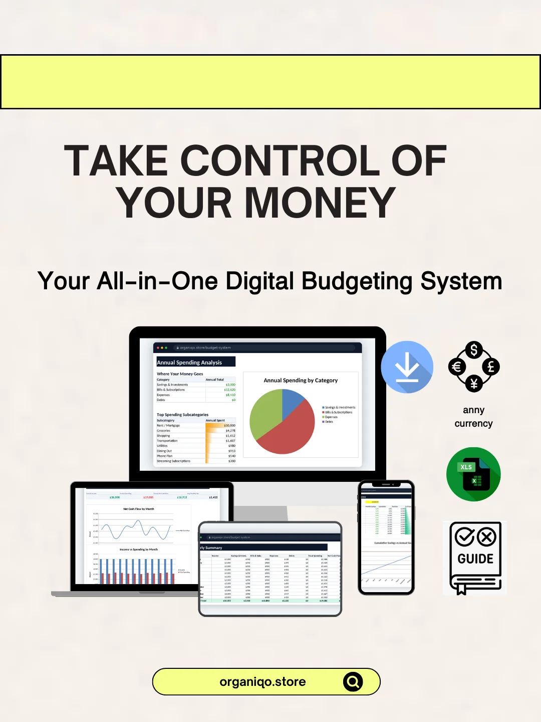 Organiqo Budget System — Stop Losing Track of Your Spending product image (1)