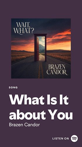 🎶 What is it about you? Some kisses just hit different.

A little taste of What Is It About You by Brazen Candor, off their n...