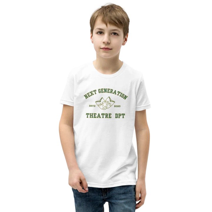 White Next Gen Theatre Dpt. Youth T-Shirt product image (1)