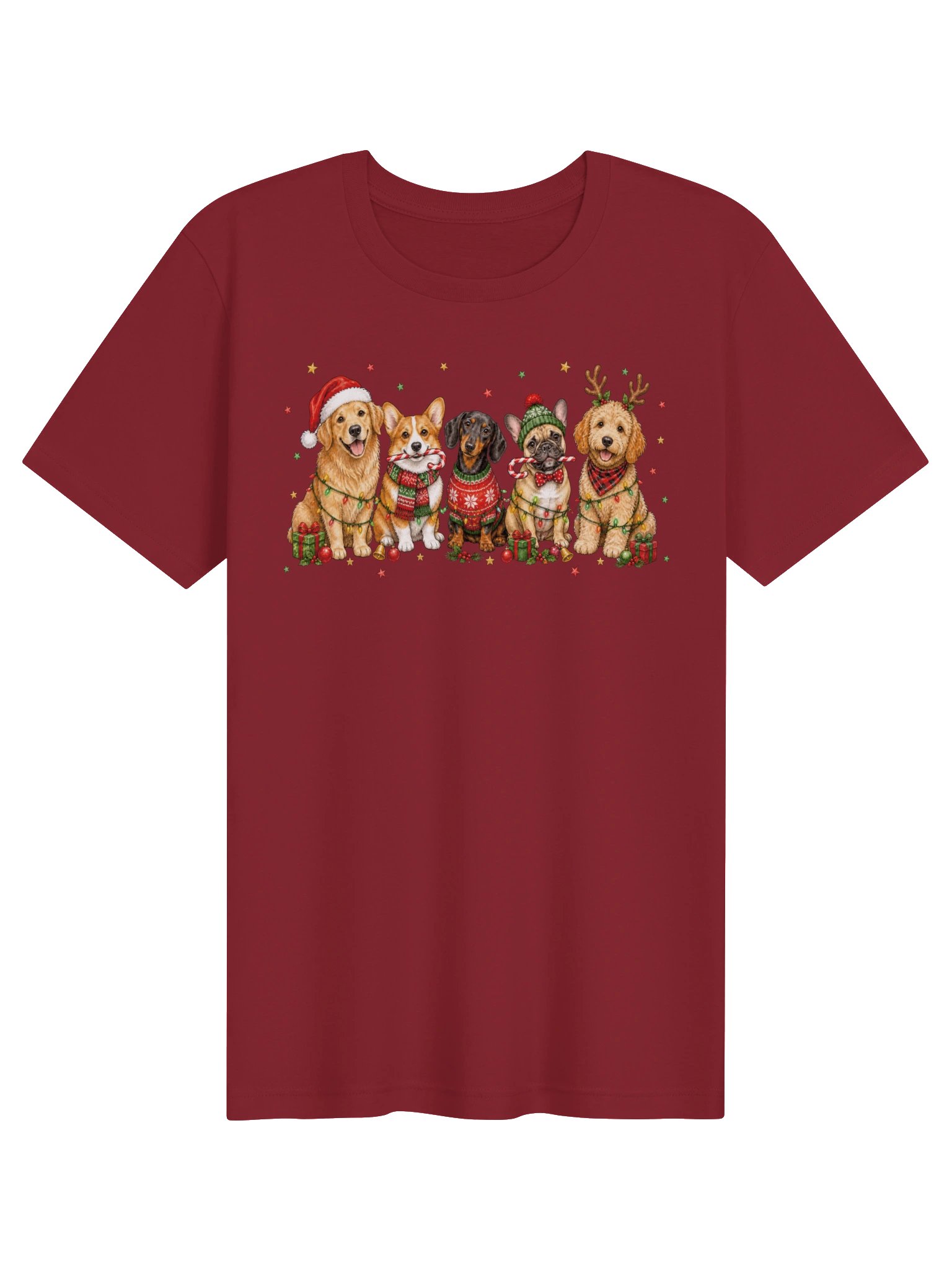 Christmas Dogs T-Shirt | Festive Holiday Dog Lover Tee product image (3)