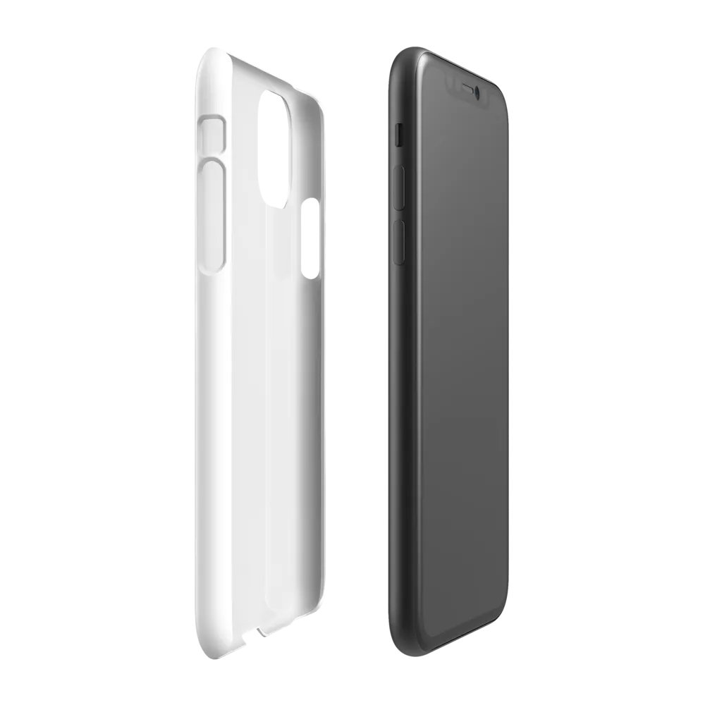 TDS Music White Glossy iPhone Snap Case with Music Notes Design product image (2)