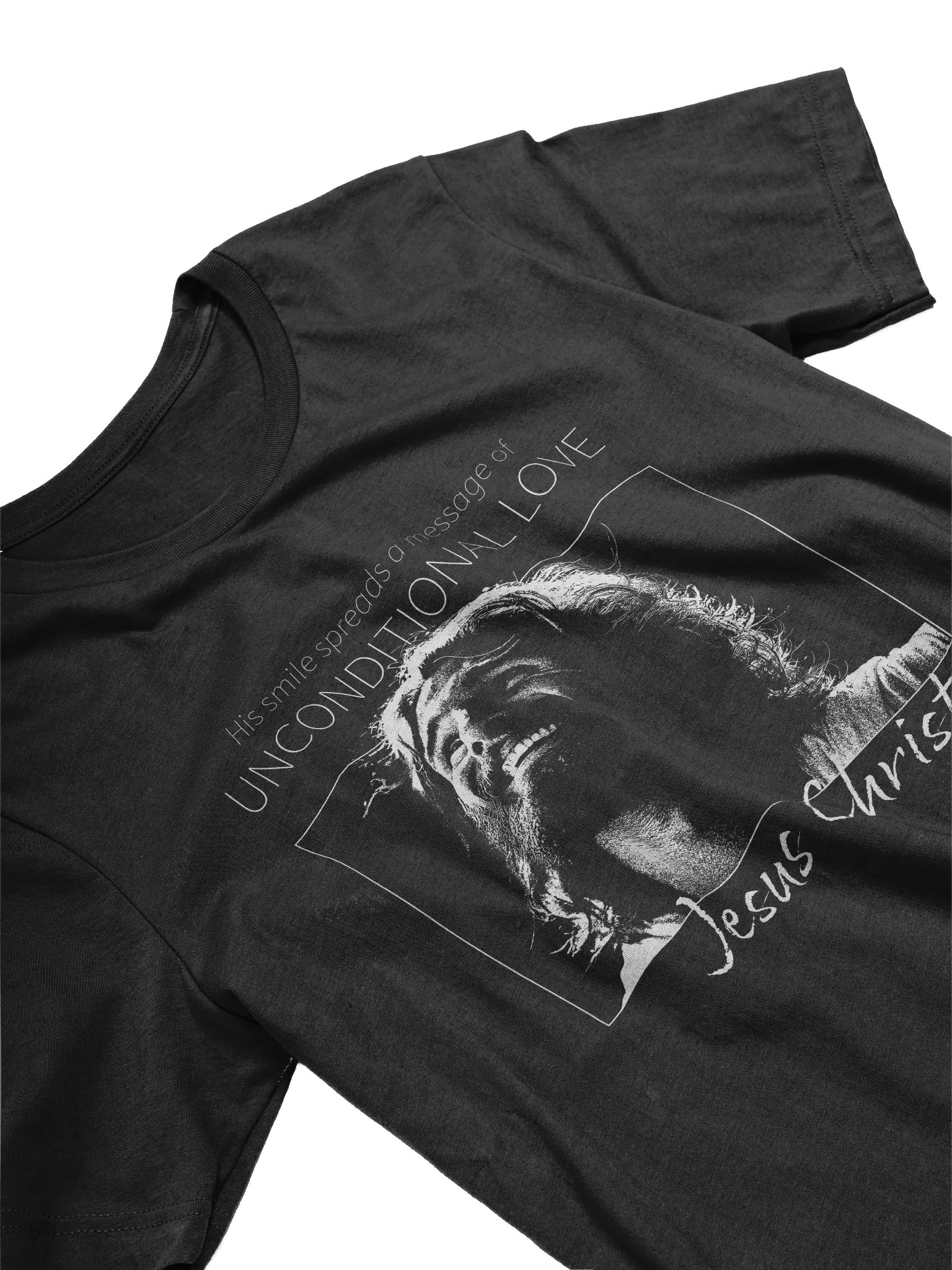 Jesus Smiling Shirt – John 3 16, God’s Unconditional Love, Christian Faith Tee product image (3)