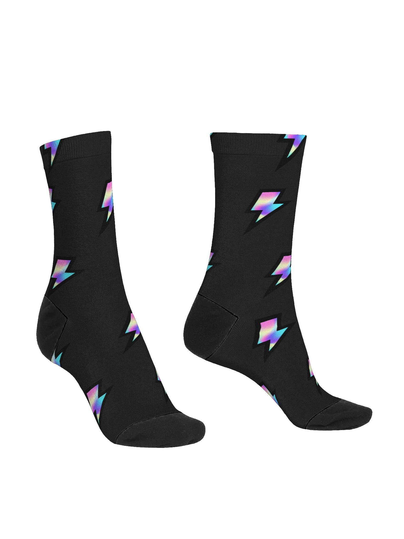 Electric Rainbow Crew Socks product image (3)