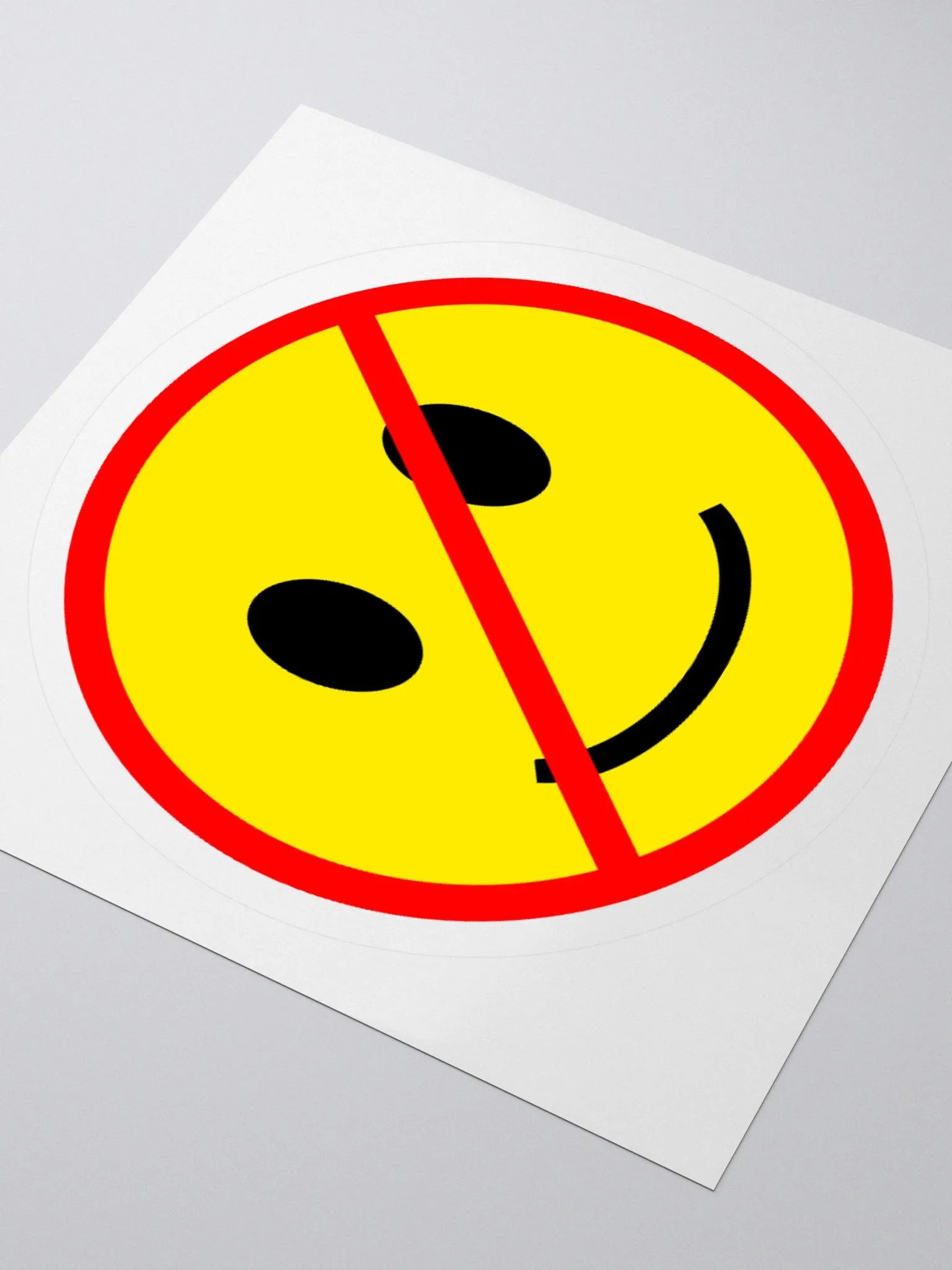 No Smile Allowed Sticker product image (3)