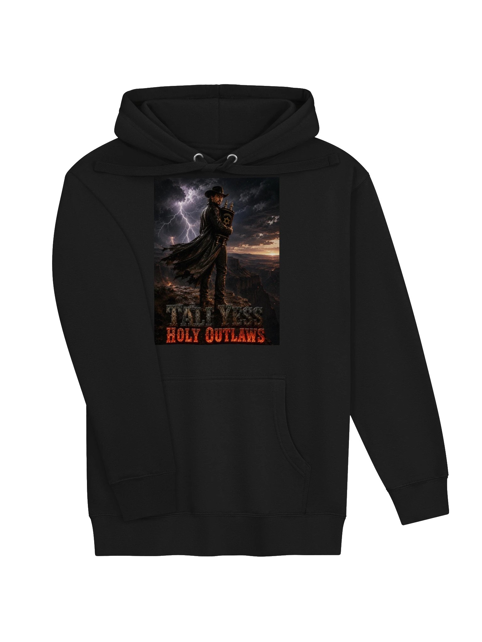 Tali Yess Holy Outlaws — Pose 4 Black Hoodie product image (3)