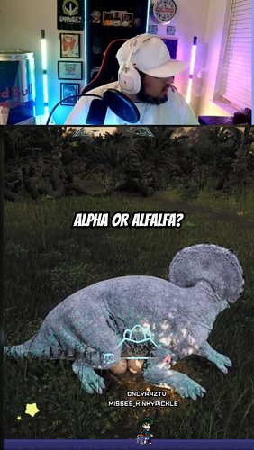 Alpha or Alfalfa? dEUNFSHFD A LIL DICKLE #funnygaming #onlyraztv #dinosaurgame #fail #ClipGPT #streamladder