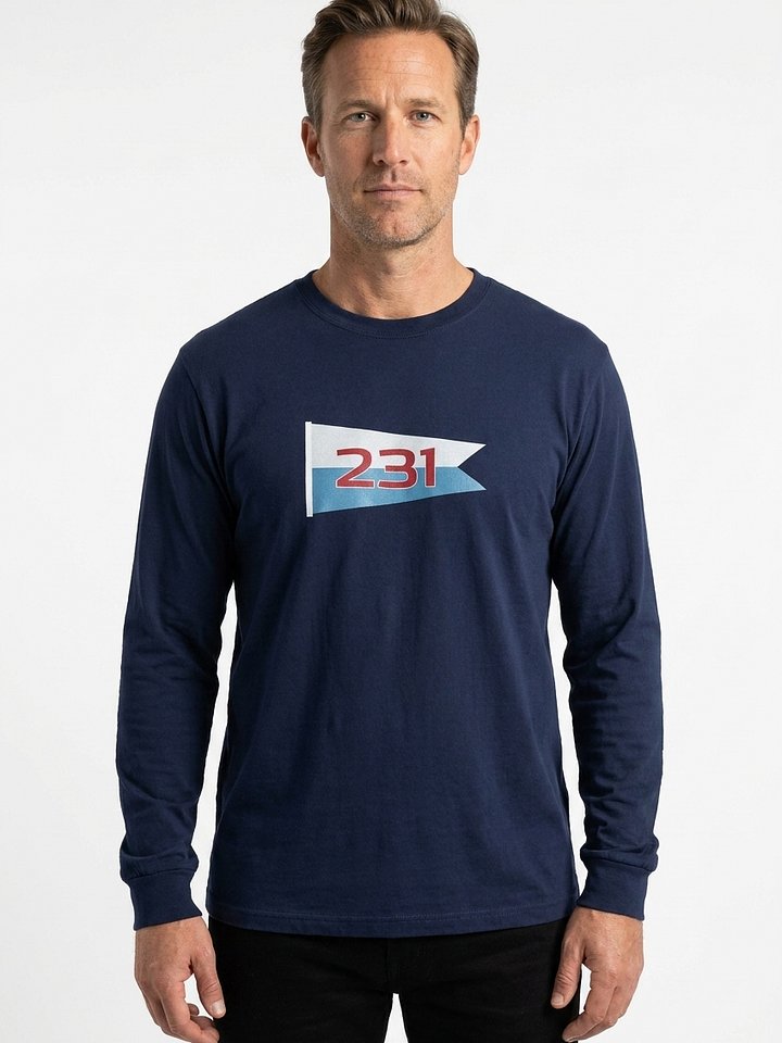 231 Blue Pennant Long Sleeve Tee product image (2)