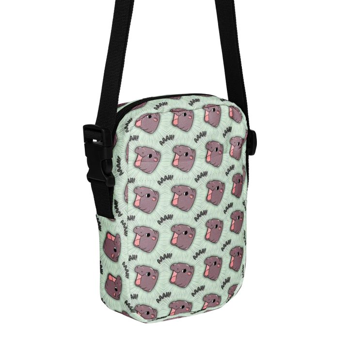 MOODENG'S GREEN AAAH! UTILITY CROSSBODY BAG! product image (1)