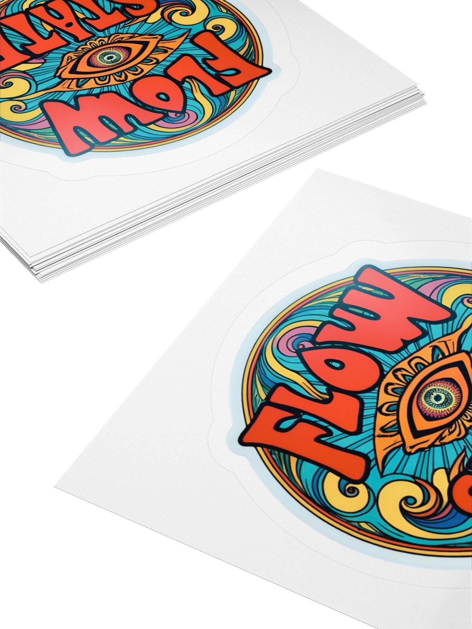 Psychedelic Flow State Kiss Cut Stickers product image (4)