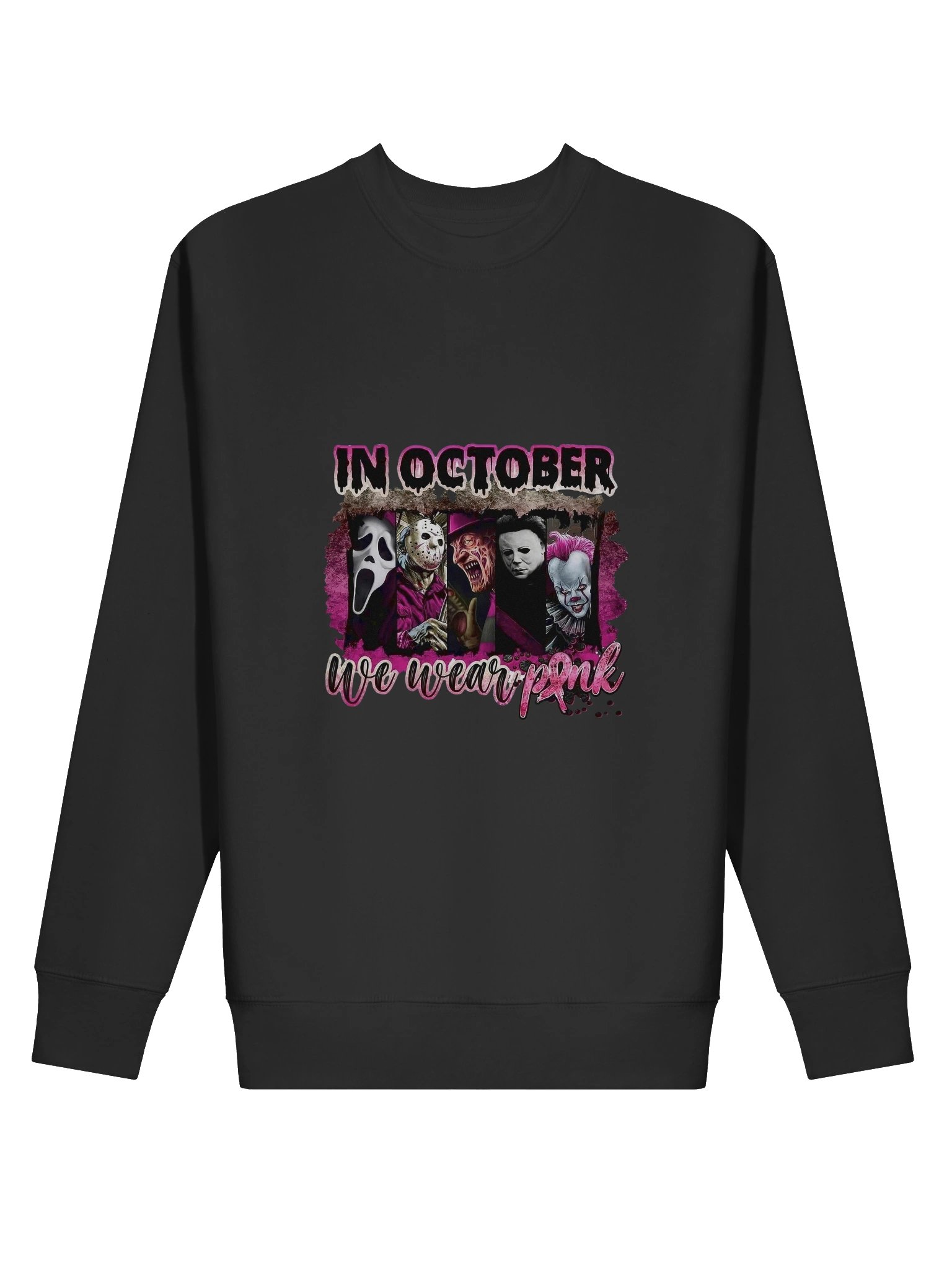Horror Pink October Sweatshirt product image (12)