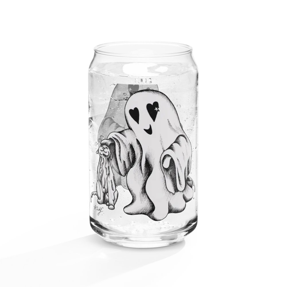 Ghost Cat and Ghost, Can-Shaped Glass product image (10)