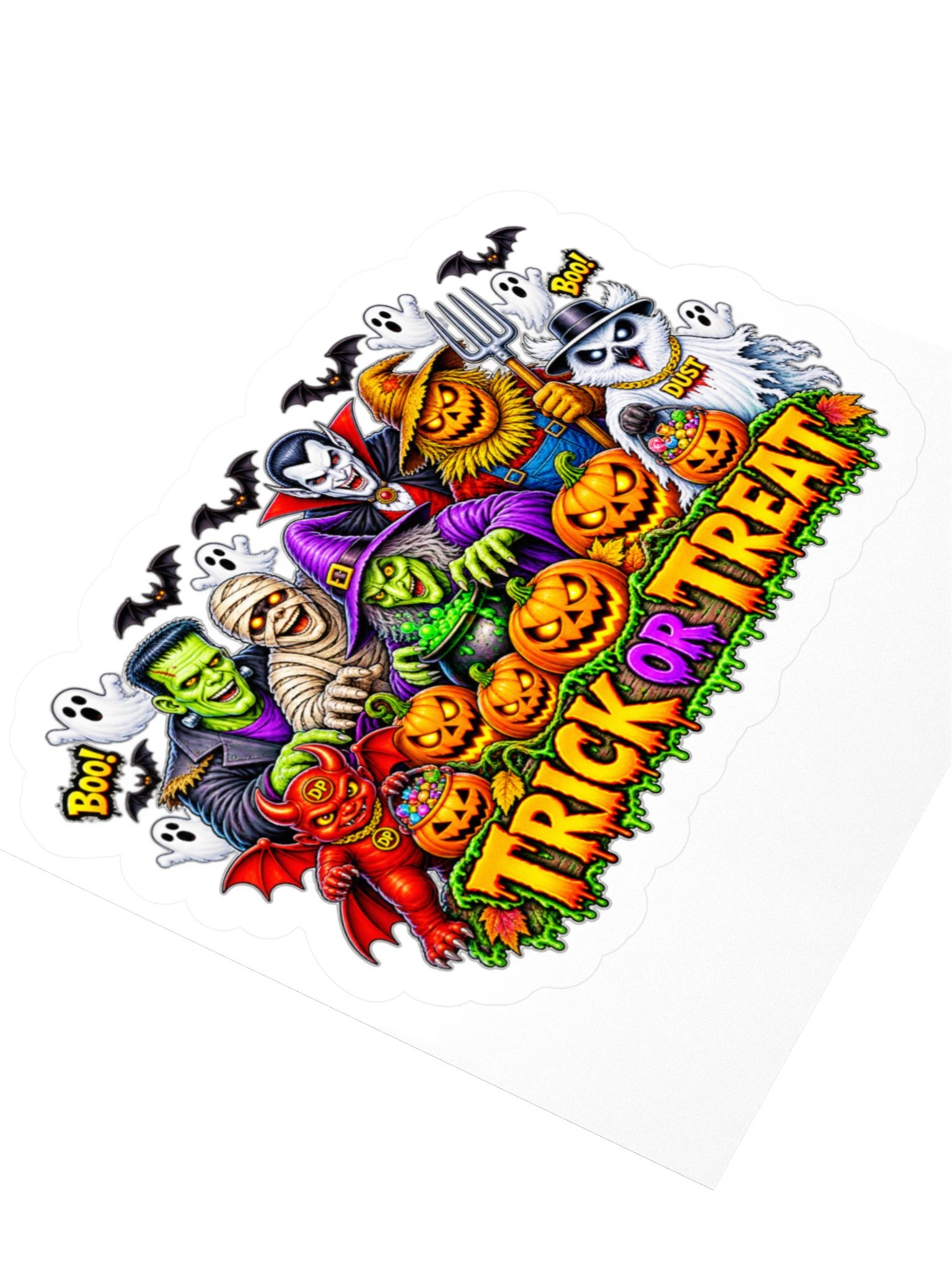 Trick or Treat 3" x 3" sticker product image (3)