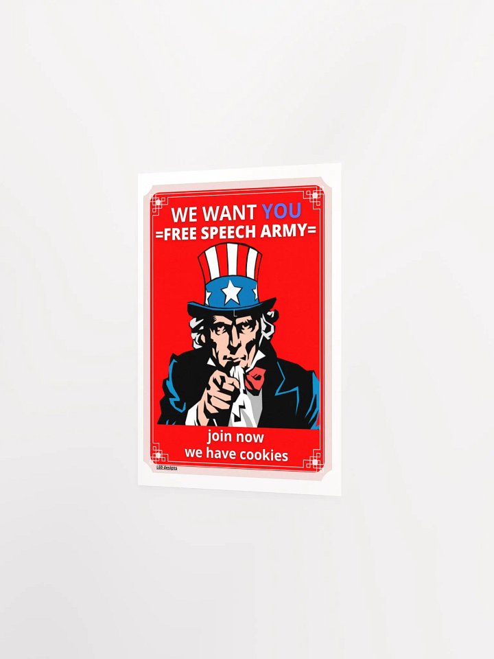 WE WANT YOU FOR FREE SPEECH ARMY product image (2)