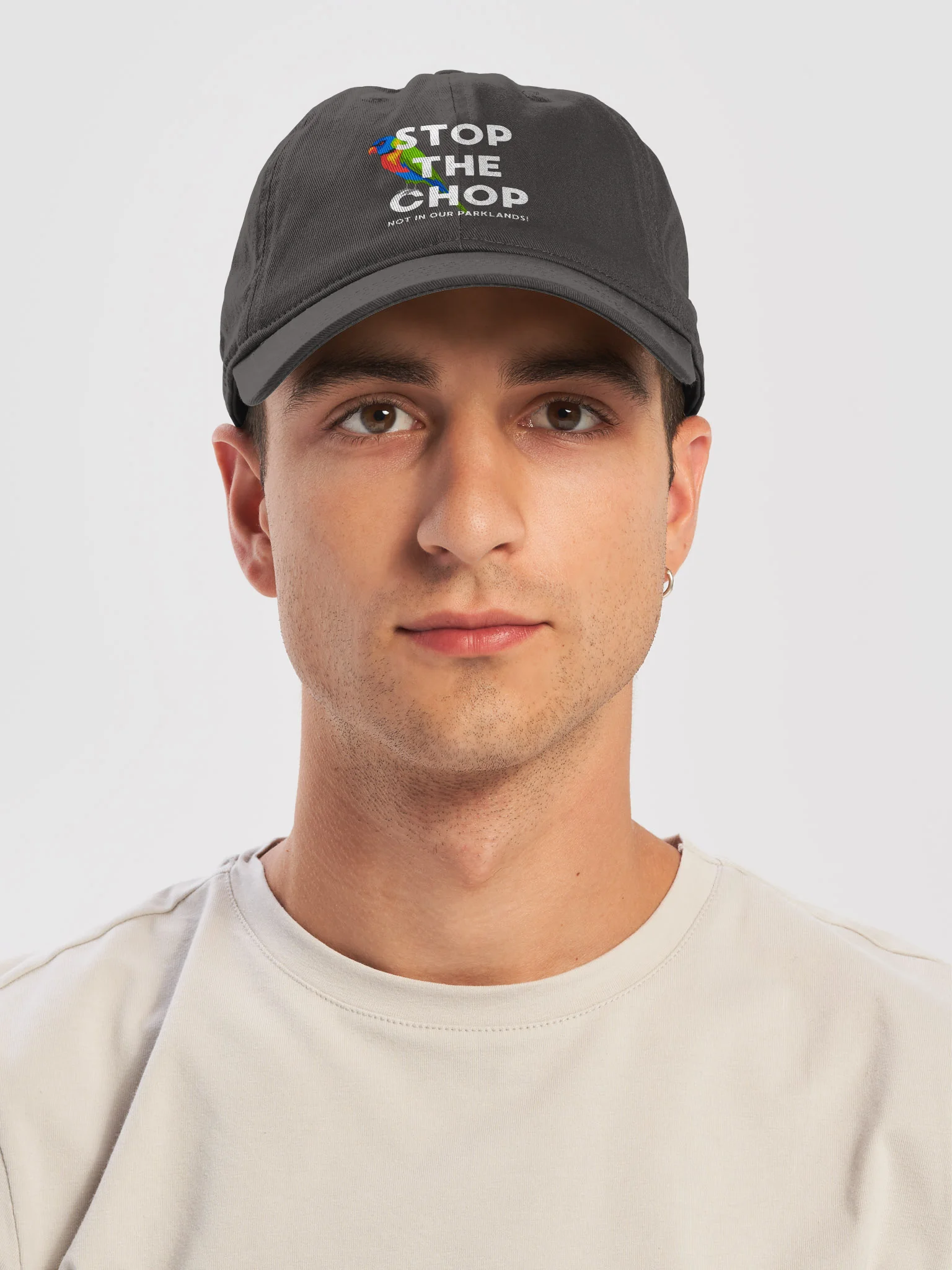 STOP THE CHOP | Rainbow Lorikeet | Unisex | Organic Dad Hat product image (5)