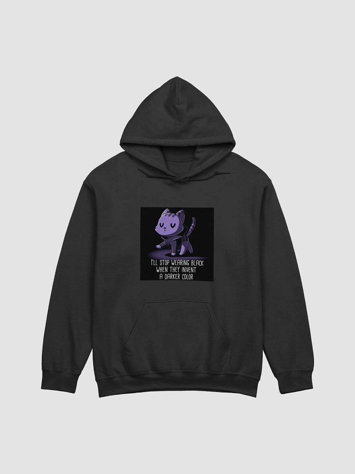 Sarcastic Purrfectly Dark Black Cat Hoodie product image (1)