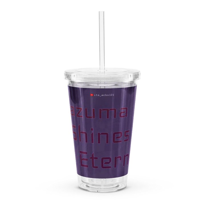 Raiden Shogun's Elemental Burst ||| Clear Plastic Tumbler product image (1)