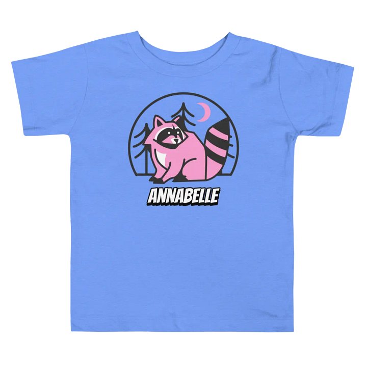 Annabelle's Pink Raccoon Toddler Tee product image (4)