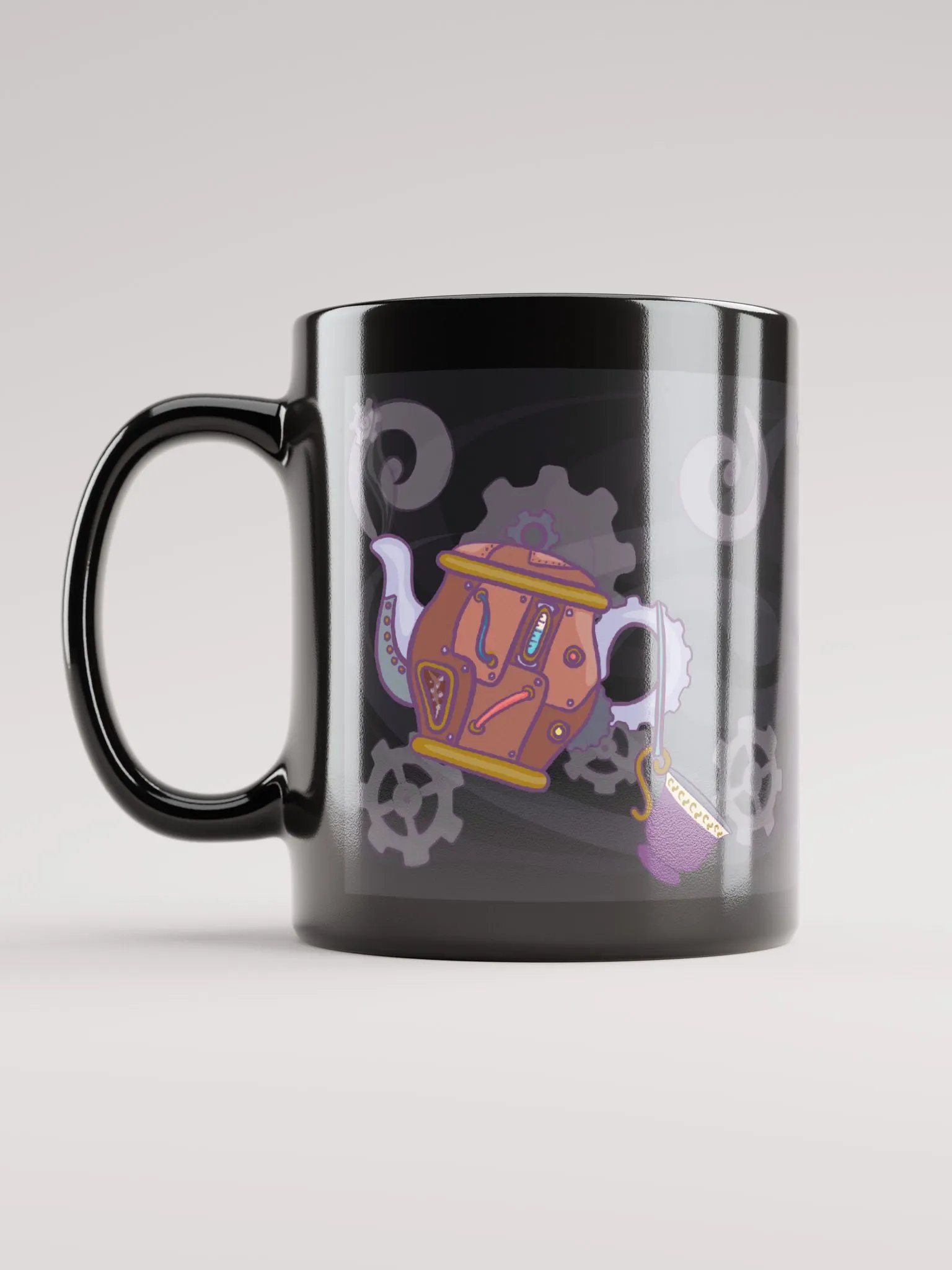 Time For Tea - Steampunk - Black Cup product image (6)