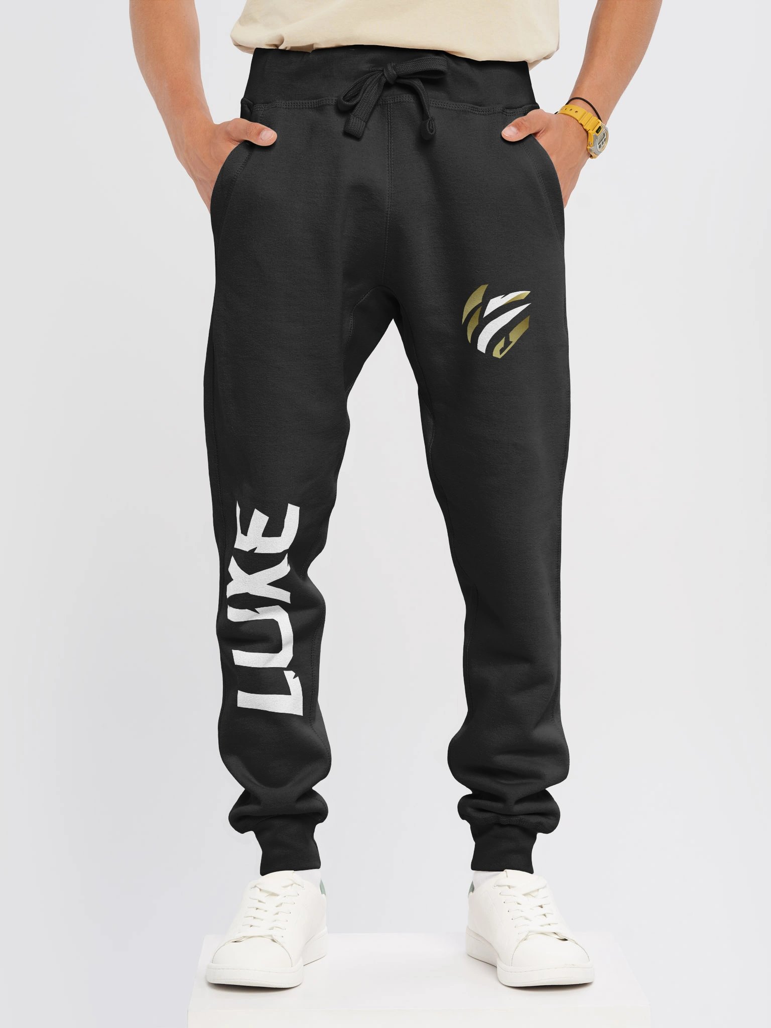 LUXE Core Signature Fleece Joggers — Dark product image (6)