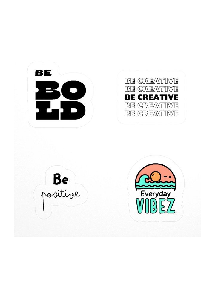 BE VIBEZ Sun Wave Kiss Cut Sticker product image (1)