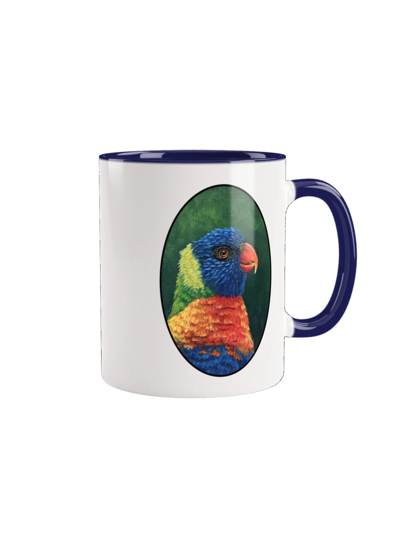 Vibrant Rainbow Lorikeet Ceramic Mug product image (5)