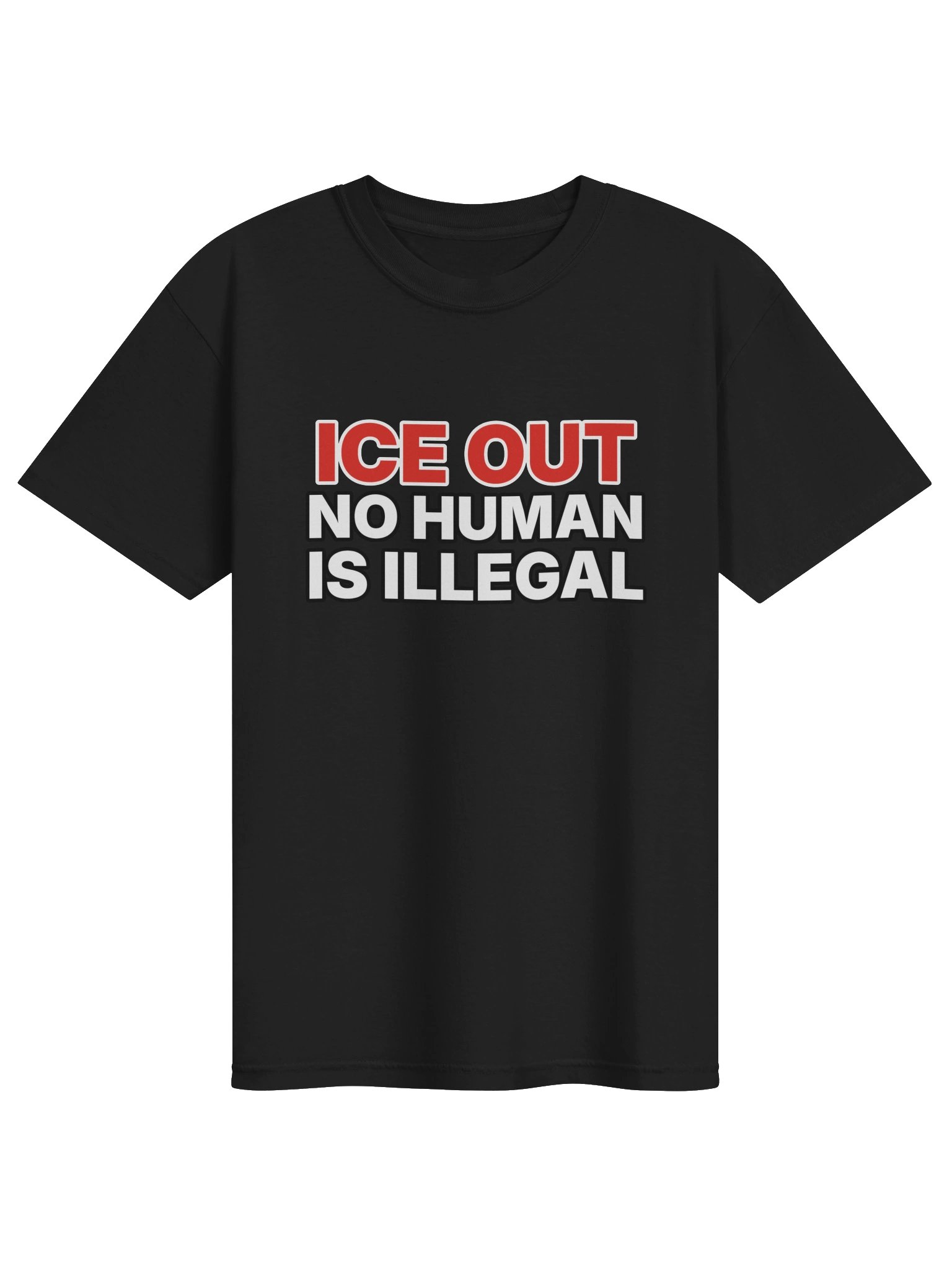 ICE Out No Human Is Illegal T-Shirt product image (1)