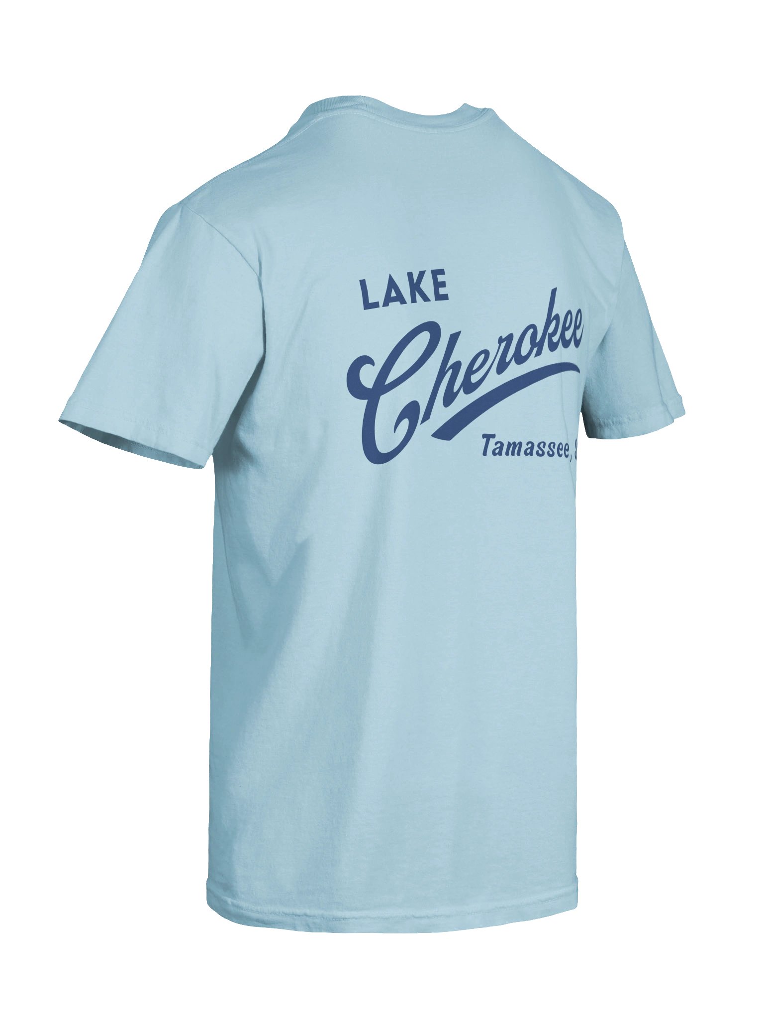 Lake Cherokee Swoosh Tee Blue product image (8)